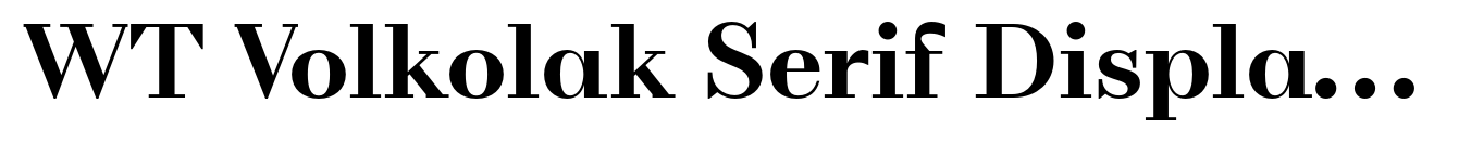 WT Volkolak Serif Display Bold image